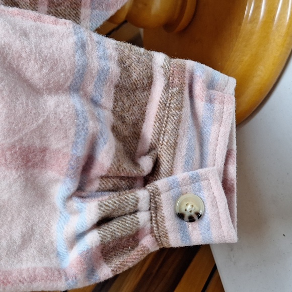 NEW! Barbie Graphic Shacket (Shirt & Jacket) - Pink Plaid - Women's Plus Size - Picture 7 of 11